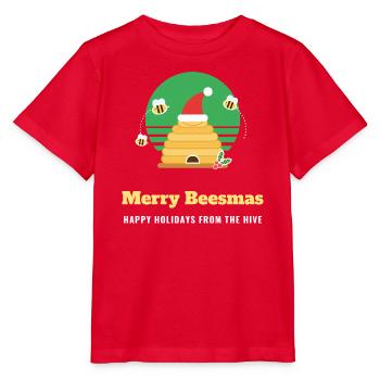 Fröhliche Bienen, lustige Imker, Weihnachten, Honig - Stanley/Stella Kinder T-Shirt MINI CREATOR  - Rot - Vorne - Jaiden (125cm)