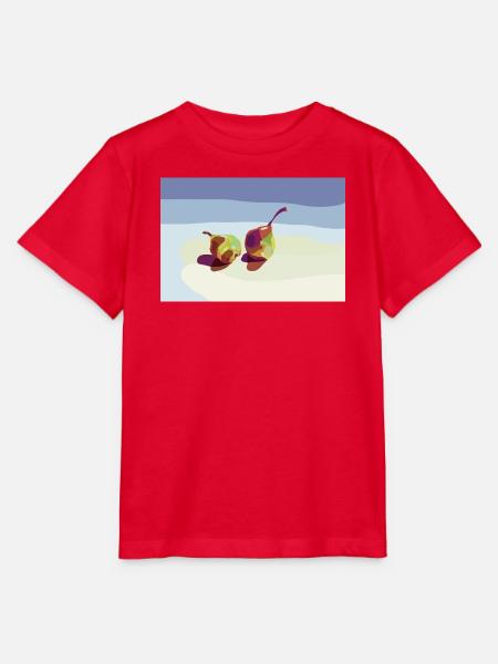 Bunte Birnen auf einer Strandlandschaft - Stanley/Stella Kinder T-Shirt MINI CREATOR - Rot