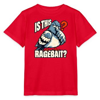 Ragebait Jugendwort 2026 Taube Meme - Stanley/Stella Kinder T-Shirt MINI CREATOR  - Rot - Vorne - Jaiden (125cm)