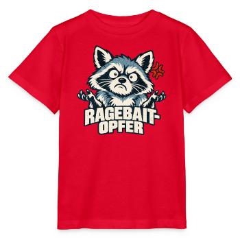Ragebait Opfer Waschbär Jugendwort 2026 lustig - Stanley/Stella Kinder T-Shirt MINI CREATOR  - Rot - Vorne - Jaiden (125cm)