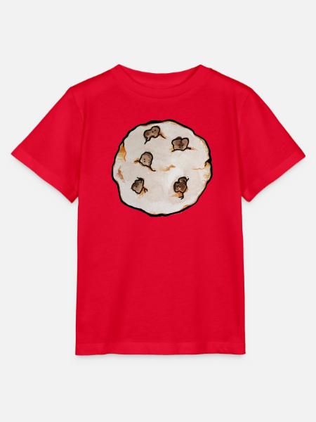 Charmantes Chip-Keks-Muster - Stanley/Stella Kinder T-Shirt MINI CREATOR - Rot
