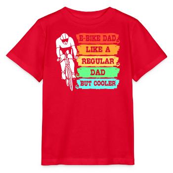 E-Bike EBike E Bike - Stanley/Stella Kinder T-Shirt MINI CREATOR  - Rot - Vorne - Jaiden (125cm)