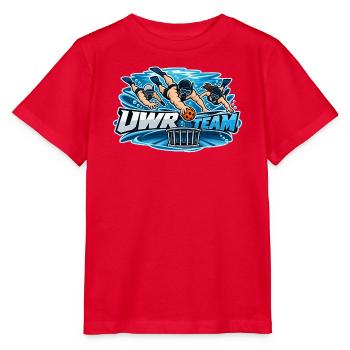 UWR Team Wasserrugby Logo - Stanley/Stella Kinder T-Shirt MINI CREATOR  - Rot - Vorne - Jaiden (125cm)