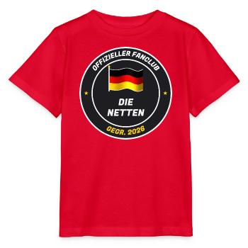 Offizieller Fanclub der Netten - gegr. 2026 - Stanley/Stella Kinder T-Shirt MINI CREATOR  - Rot - Vorne - Jaiden (125cm)