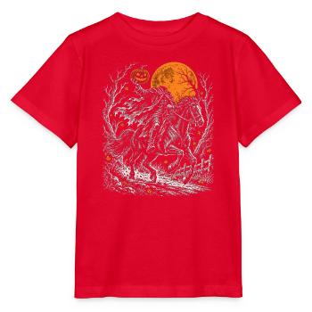 Der kopflose Reiter mit dem Kürbiskopf - Stanley/Stella Kinder T-Shirt MINI CREATOR  - Rot - Vorne - Jaiden (125cm)