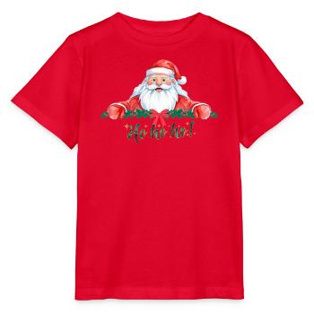 Ho Ho Ho Weihnachtsmann - Stanley/Stella Kinder T-Shirt MINI CREATOR  - Rot - Vorne - Jaiden (125cm)