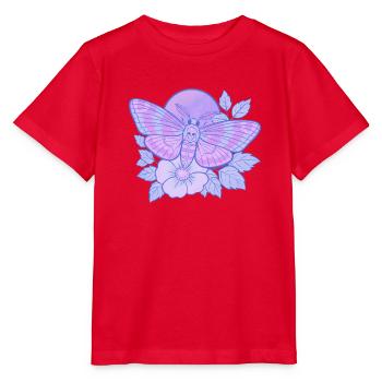 Mystic Skull Moth Pastellpastell - Stanley/Stella Kinder T-Shirt MINI CREATOR  - Rot - Vorne - Jaiden (125cm)