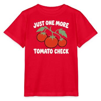 Lustiger Tomatengärtner – Nur noch ein Tomatencheck - Stanley/Stella Kinder T-Shirt MINI CREATOR  - Rot - Vorne - Jaiden (125cm)