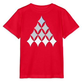Diamanten Baum Muster - Stanley/Stella Kinder T-Shirt MINI CREATOR  - Rot - Vorne - Jaiden (125cm)