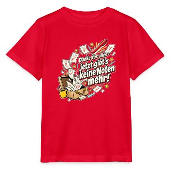 Lehrer Ruhestand Abschiedsgeschenk Danke - Stanley/Stella Kinder T-Shirt MINI CREATOR  - Rot - Vorne - Jaiden (125cm)