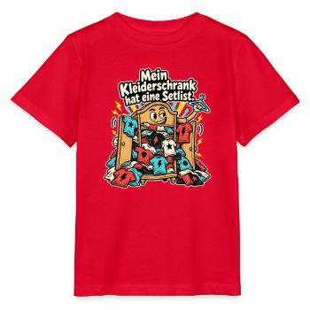 Band Merch Konzertfan Tour Merch Sammler - Stanley/Stella Kinder T-Shirt MINI CREATOR  - Rot - Vorne - Jaiden (125cm)