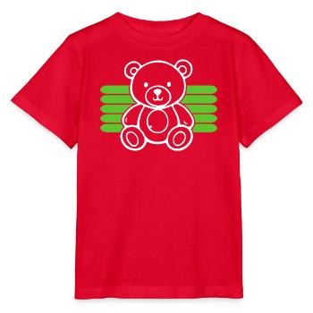 Baby Spielzeug Teddybär Stofftier lustige Sprüche - Stanley/Stella Kinder T-Shirt MINI CREATOR  - Rot - Vorne - Jaiden (125cm)