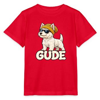 Cooler Westi Gude - Stanley/Stella Kinder T-Shirt MINI CREATOR  - Rot - Vorne - Jaiden (125cm)