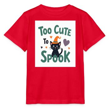 Zu süß, um Katze zu erschrecken Halloween - Stanley/Stella Kinder T-Shirt MINI CREATOR  - Rot - Vorne - Jaiden (125cm)