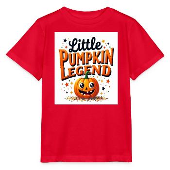 Kleine Kürbislegende - Stanley/Stella Kinder T-Shirt MINI CREATOR  - Rot - Vorne - Jaiden (125cm)