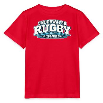 Unterwasser Rugby 3D TeamSport - Stanley/Stella Kinder T-Shirt MINI CREATOR  - Rot - Vorne - Jaiden (125cm)
