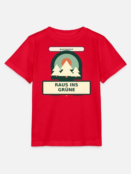 Raus ins Grüne - Stanley/Stella Kinder T-Shirt MINI CREATOR - Rot