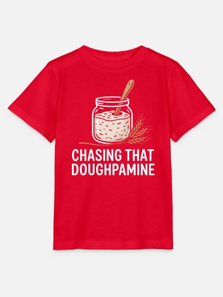 Sourdough Dopamine Kunst - Stanley/Stella Kinder T-Shirt MINI CREATOR - Rot