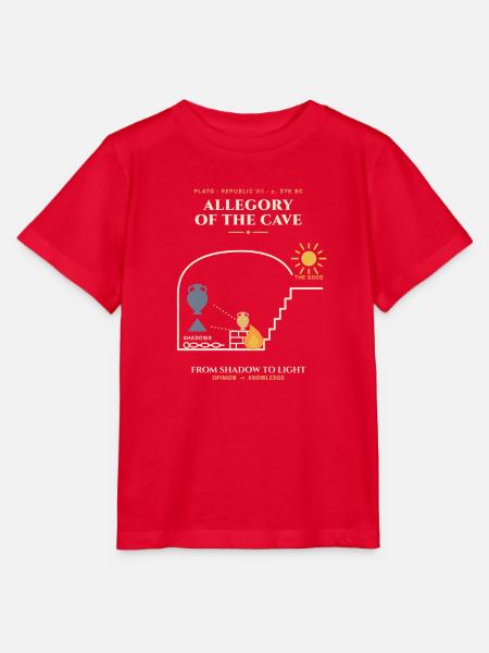 Höhlenallegorie: Licht erscheint - Stanley/Stella Kinder T-Shirt MINI CREATOR  - Rot