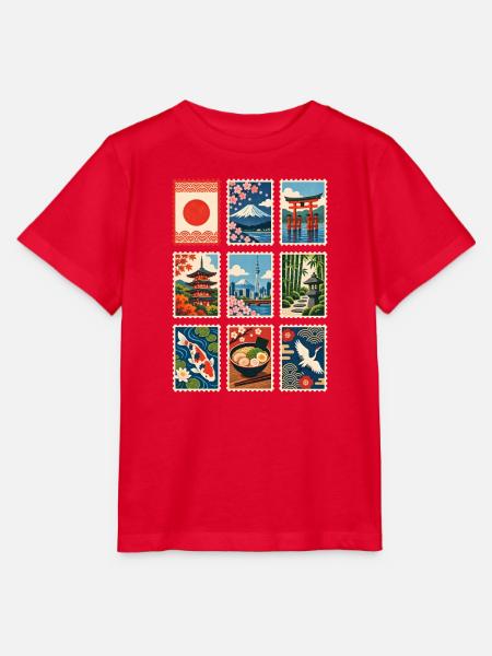 Japan Briefmarken - Stanley/Stella Kinder T-Shirt MINI CREATOR  - Rot