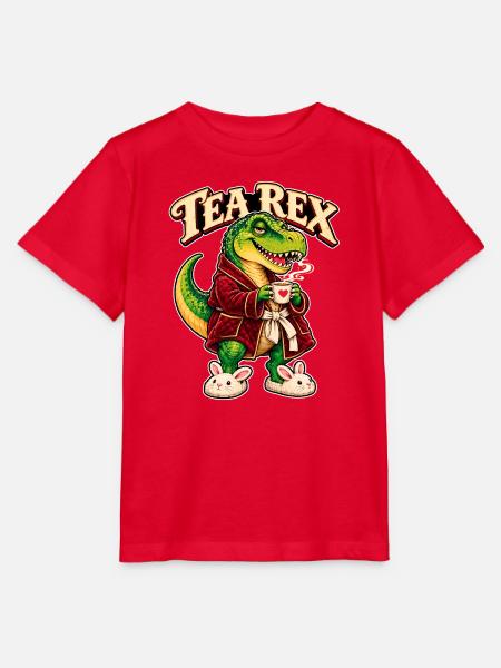 Tea Rex Kuschel-Dino im Tee-Look - Stanley/Stella Kinder T-Shirt MINI CREATOR  - Rot