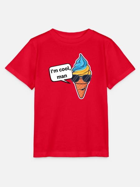 Cooles Eiscreme-Swag Motiv - Stanley/Stella Kinder T-Shirt MINI CREATOR - Rot