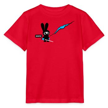 ninja bunny - Stanley/Stella MINI CREATOR Kids’ T-Shirt - red - Front - Jaiden (125cm)