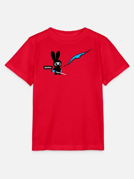 ninja bunny - Stanley/Stella Kinder T-Shirt MINI CREATOR - Rot