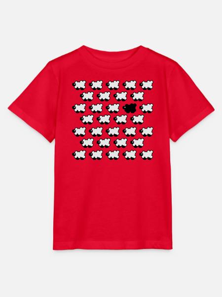 Schwarzes Schaf 2C - Stanley/Stella Kinder T-Shirt MINI CREATOR - Rot