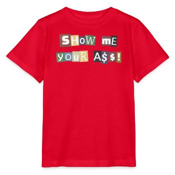 SYMA Letter Collage - Stanley/Stella Kinder T-Shirt MINI CREATOR  - Rot - Vorne - Jaiden (125cm)
