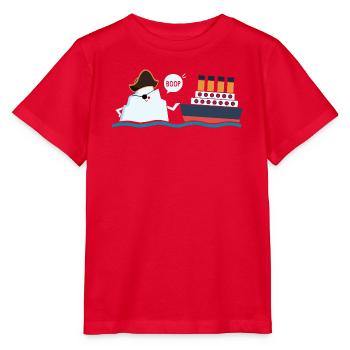 Titanic Drôle Titanic Ic-eberg Pirate Boop Parodie - T-shirt bio MINI CREATOR Stanley/Stella Enfant - rouge - Devant - Jaiden (125cm)