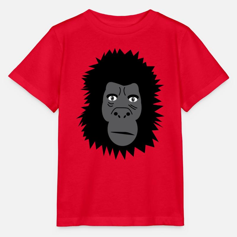 Gorilla - Stanley/Stella MINI CREATOR Kids’ T-Shirt - red