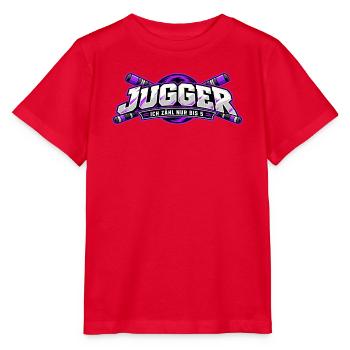 Jugger Zähle Bis 5 - Stanley/Stella Kinder T-Shirt MINI CREATOR  - Rot - Vorne - Jaiden (125cm)