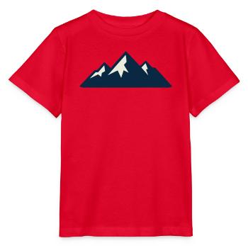 Gebirge Berge Silhouette - Stanley/Stella Kinder T-Shirt MINI CREATOR  - Rot - Vorne - Jaiden (125cm)