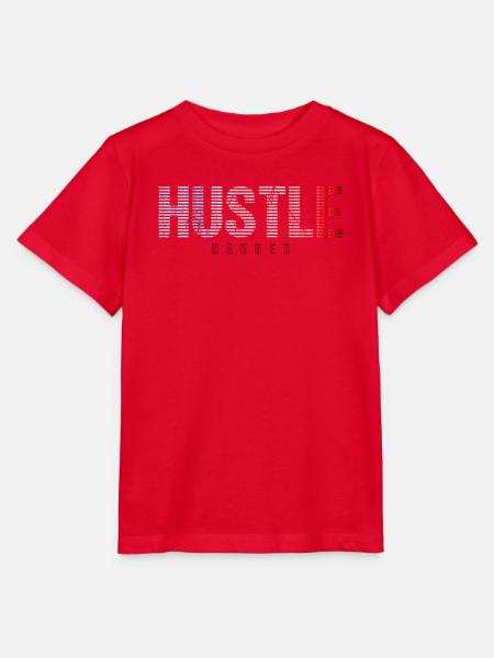 Hustle gestreifter Farbverlauf - Stanley/Stella Kinder T-Shirt MINI CREATOR  - Rot