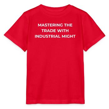 Gestionnaire de la ferme industrielle - T-shirt bio MINI CREATOR Stanley/Stella Enfant - rouge - Devant - Jaiden (125cm)