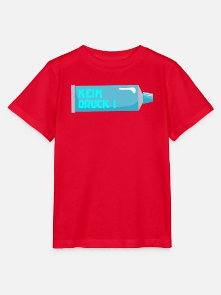 STRESS KEIN DRUCK - Stanley/Stella Kinder T-Shirt MINI CREATOR - Rot
