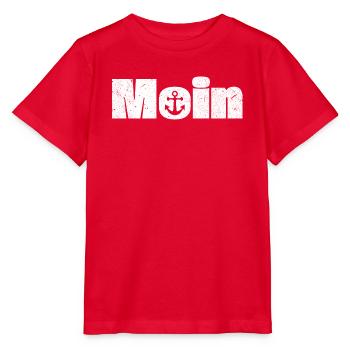 Moin mit Anker Design - Stanley/Stella Kinder T-Shirt MINI CREATOR  - Rot - Vorne - Jaiden (125cm)