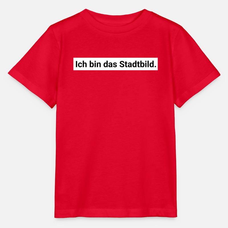 Ich bin das Stadtbild. Design Geschenk - Stanley/Stella Kinder T-Shirt MINI CREATOR  - Rot
