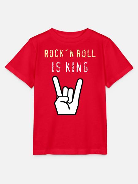 Rock_n_Roll_is_King - Stanley/Stella Kinder T-Shirt MINI CREATOR - Rot