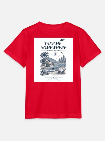 Bring mich irgendwohin - Stanley/Stella Kinder T-Shirt MINI CREATOR  - Rot