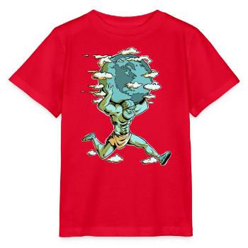 Mythischer Erdträger (V2) - Stanley/Stella Kinder T-Shirt MINI CREATOR  - Rot - Vorne - Jaiden (125cm)