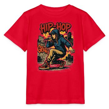Hopfen - Stanley/Stella Kinder T-Shirt MINI CREATOR  - Rot - Vorne - Jaiden (125cm)