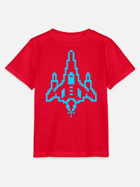 Retro Raumschiff Gaming Arcade - Stanley/Stella Kinder T-Shirt MINI CREATOR - Rot