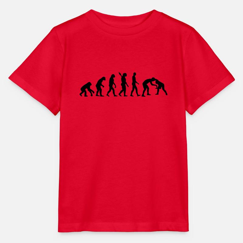 Evolution Wrestling - Stanley/Stella MINI CREATOR Kids’ T-Shirt - red