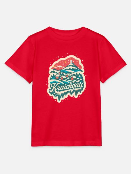 Kraichgau Baden Württemberg Winter   - Stanley/Stella Kinder T-Shirt MINI CREATOR  - Rot