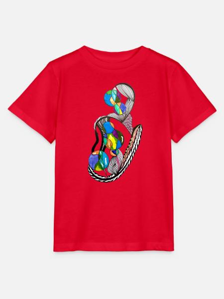 Knotenballons Farbenspiel - Stanley/Stella Kinder T-Shirt MINI CREATOR  - Rot