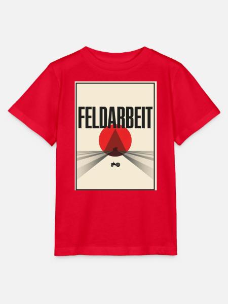 Feldarbeit Retro Plakat Landwirtschaft Acker - Stanley/Stella Kinder T-Shirt MINI CREATOR - Rot