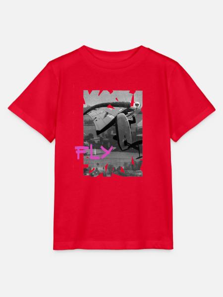 Wingfoiler Freestyle - Stanley/Stella Kinder T-Shirt MINI CREATOR - Rot