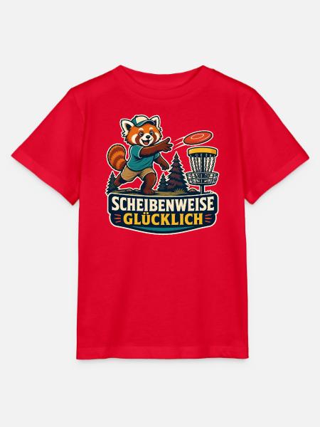 Scheibenweise glücklich – Discgolf - Stanley/Stella Kinder T-Shirt MINI CREATOR - Rot